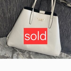 kate spade White Tote Bag